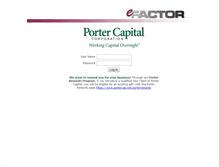 Tablet Screenshot of efactor.portercap.net